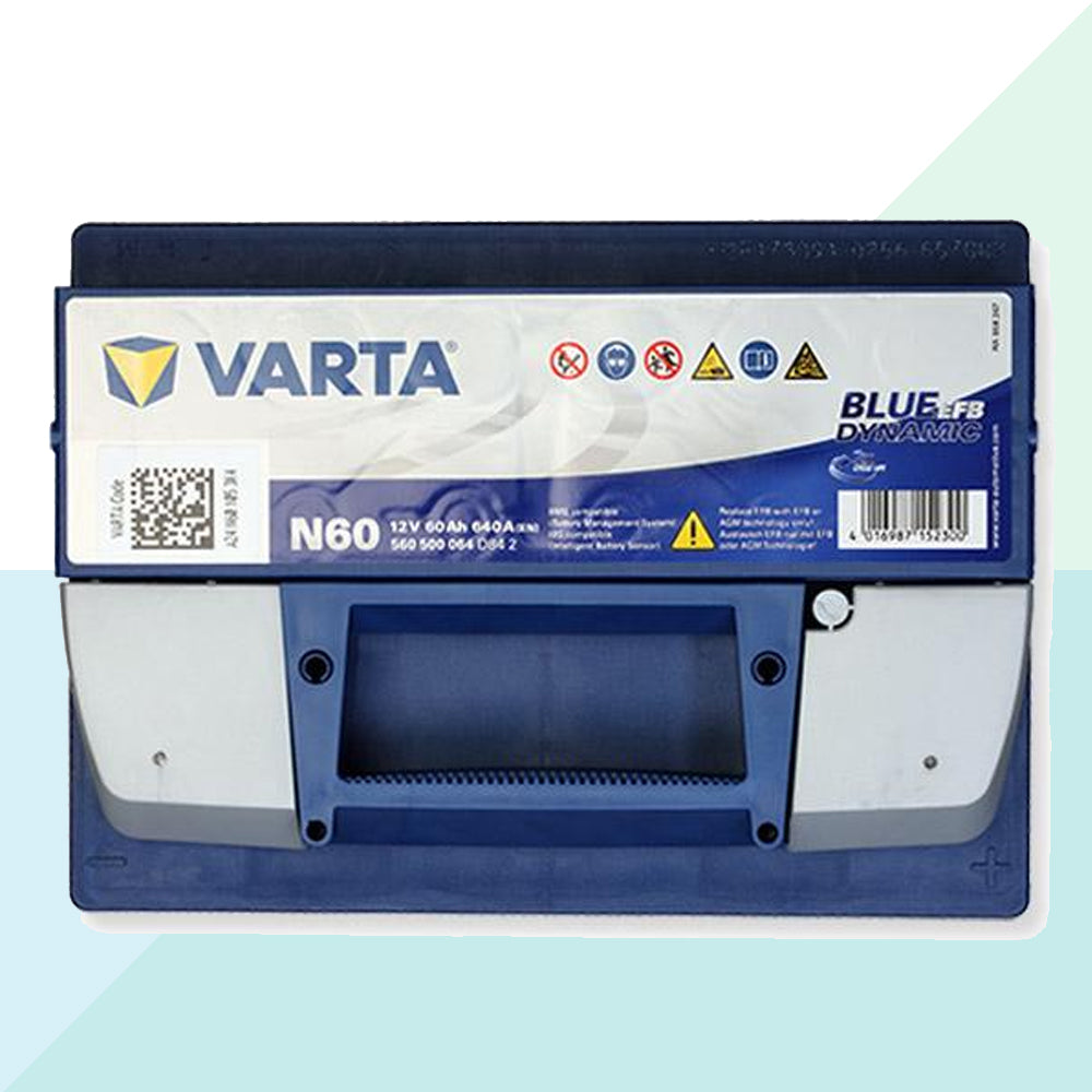 Varta Batteria Auto N60 EFB 60 AH 640A Start & Stop Blue Dynamic 56050 –  Ricambi Auto 24