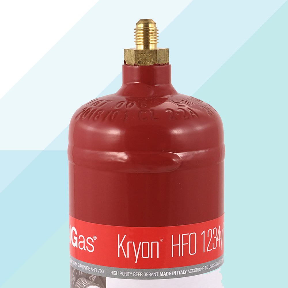 Bombola Gas Kryon HFO 1234YF 800gr 1,1 Litri Clima Condizionatore Auto Refrigerante R1234YF-1LT (8358478446929)