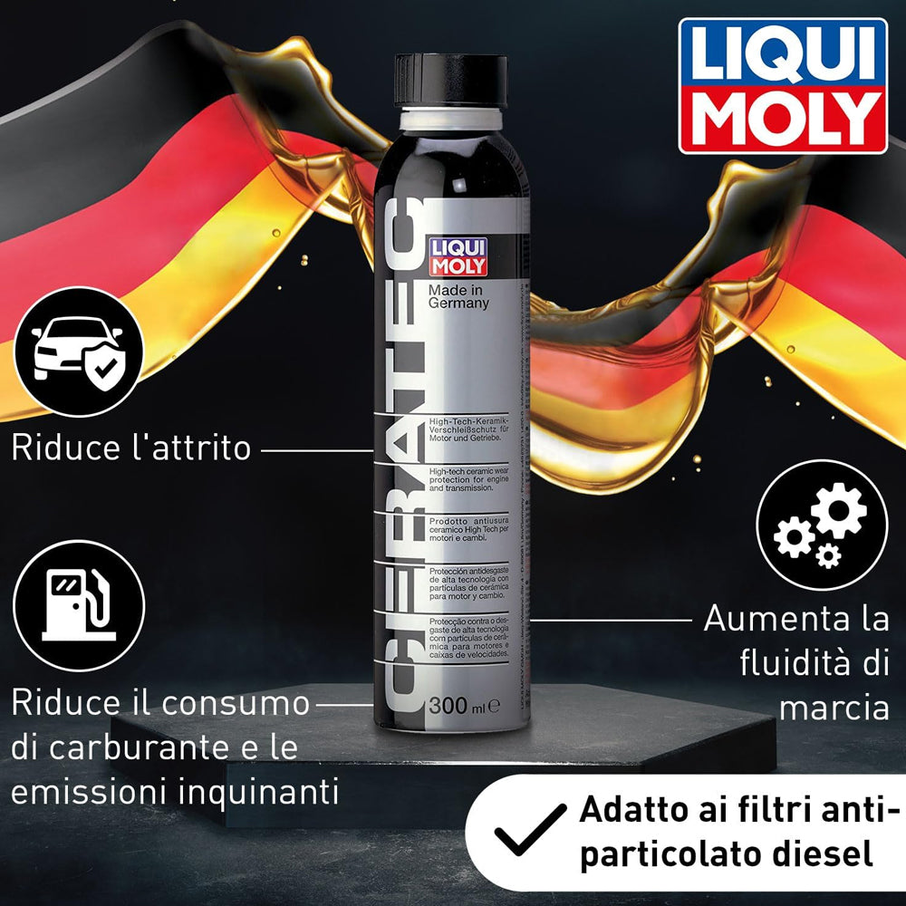 Ceratec 3721 Liqui Moly Trattamento Ceramico Antiattrito Antiusura per Motori 300ml (7616760742108)