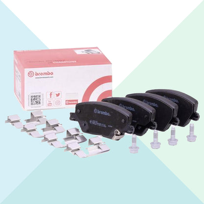 Brembo Kit Pastiglie Freno Assale Anteriore con Clip Fiat Tipo 356 P23170 (8608213729617)