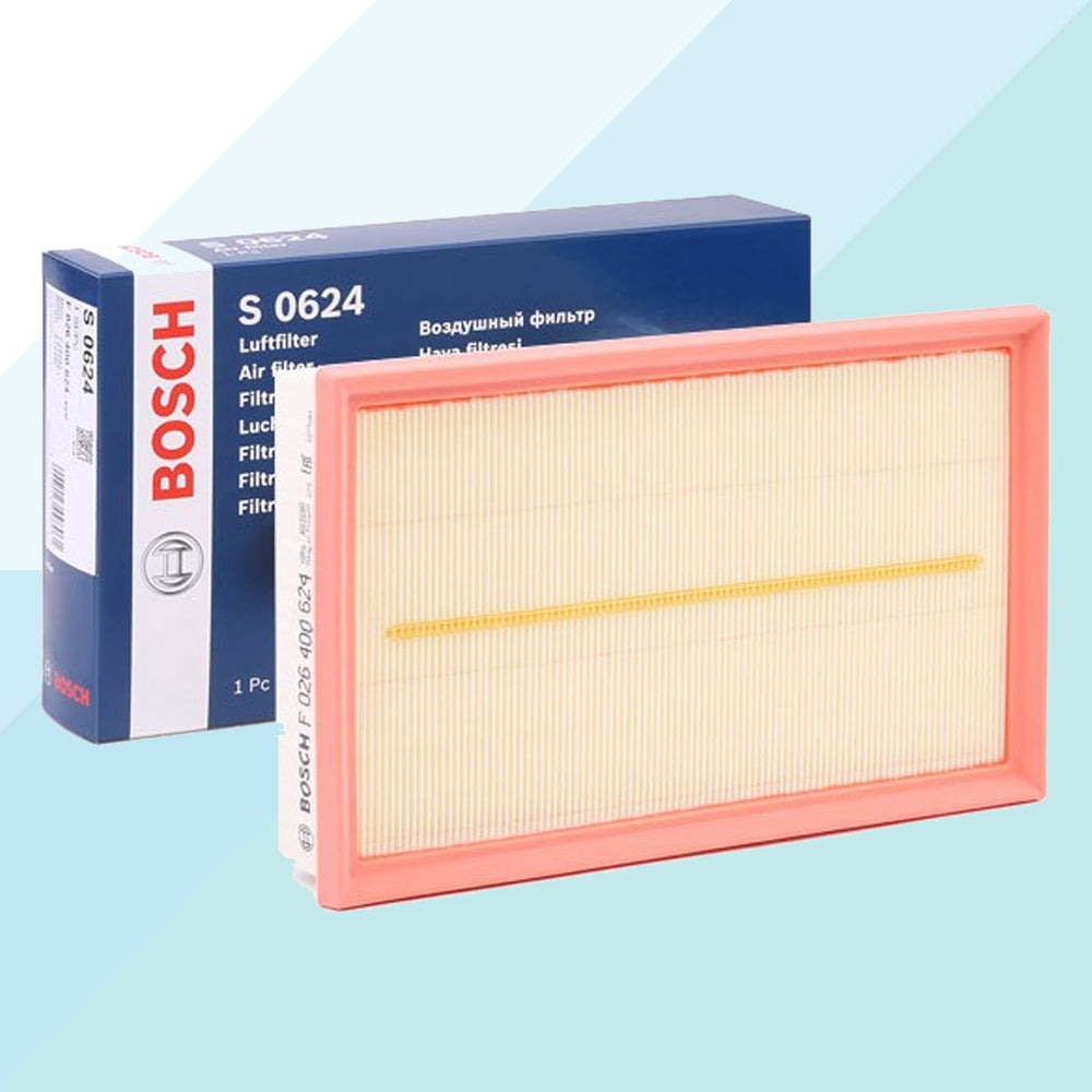 Bosch F026400624 Filtro Aria Cartuccia Filtro per Audi Ford Seat Skoda Vw (9729589576017)