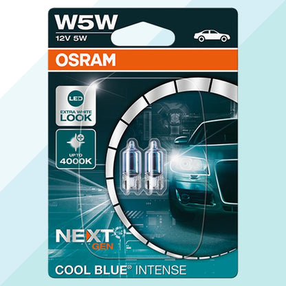 Osram 2825CBN-02B Coppia Lampadine Alogene W5W Cool Blue Intense Indicatore Direzione (9320371618129)