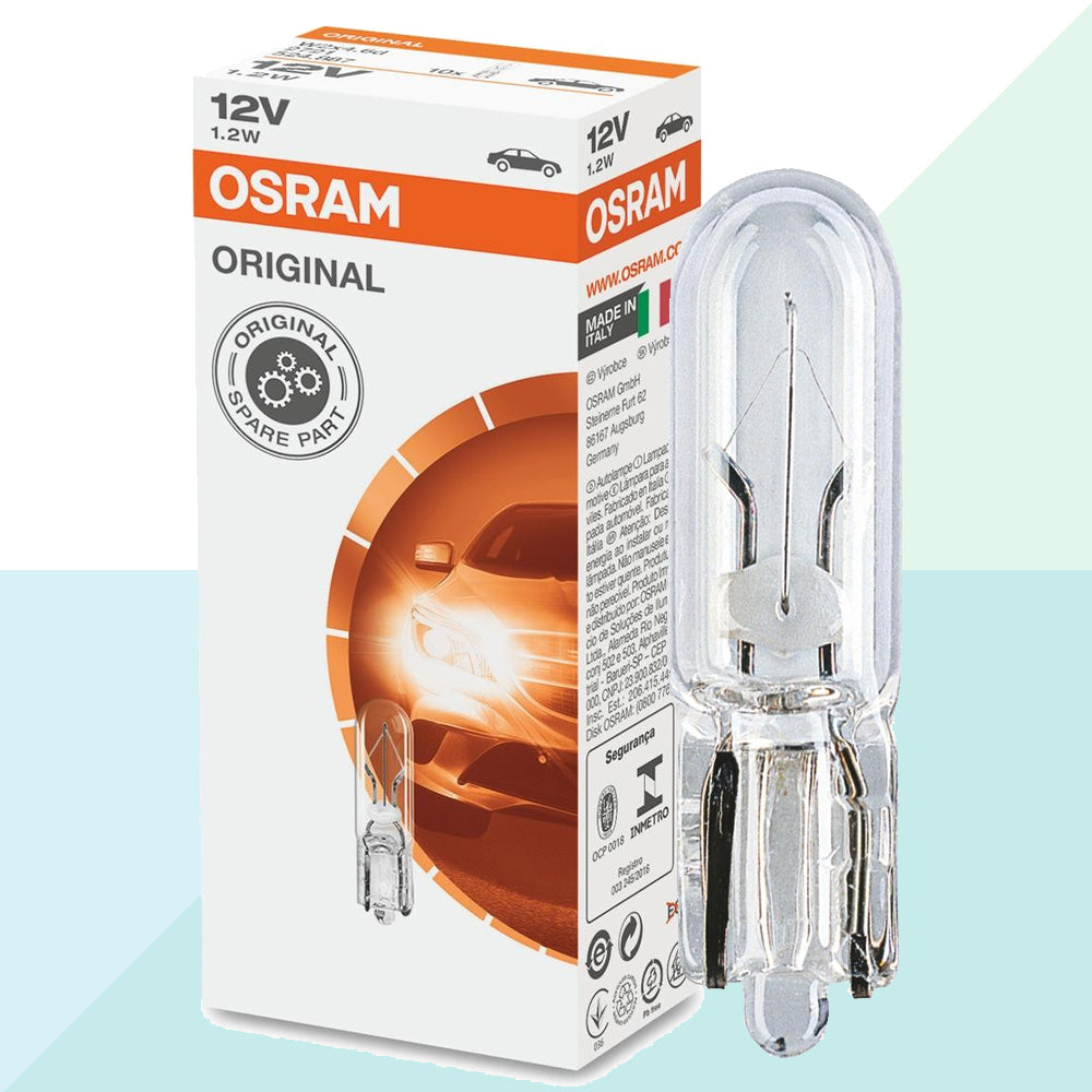 Osram Original Line 2721 W12W Lampadina Luce Abitacolo 12V 1,2W Auto (9313654833489)