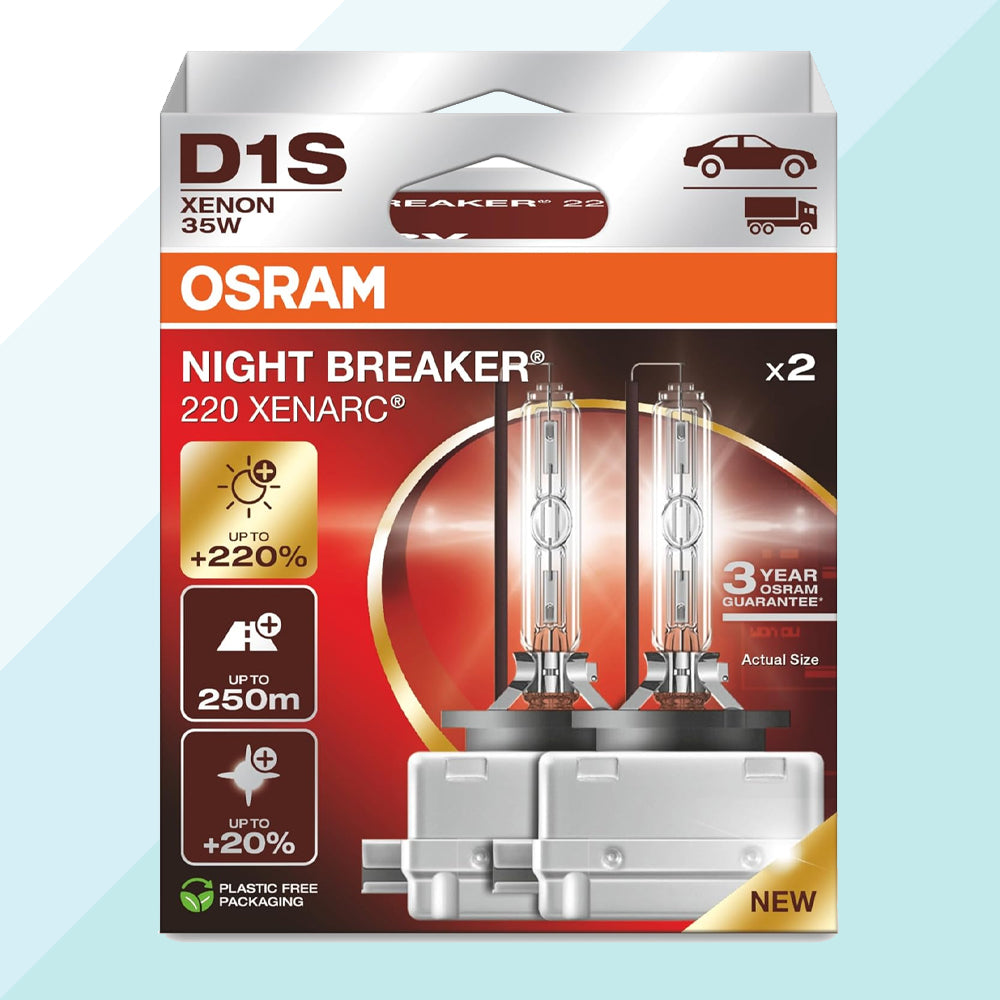 Osram Xenarc Night Breaker 66140XN2-2HB D1S Coppia Lampadine +220% Fari allo Xeno (9862230868305)