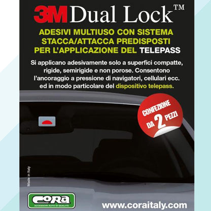 Cora Coppia Adesivi Multiuso 3M Dual Lock Bianchi 000120469 (5903547138206)