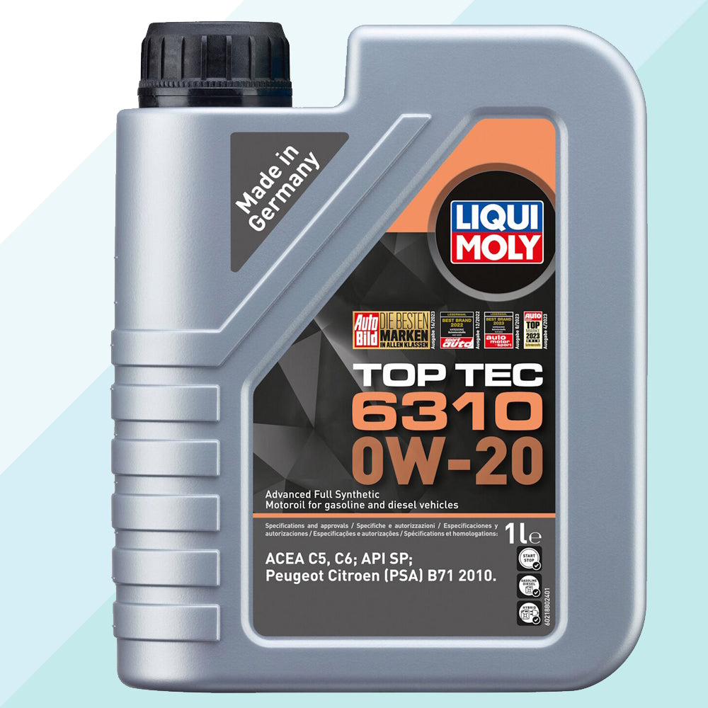 Liqui Moly 21880 Olio Motore Auto Top Tec 6310 0w20 C5/C6 PSA B71 2010 1 Litro (9343534530897)