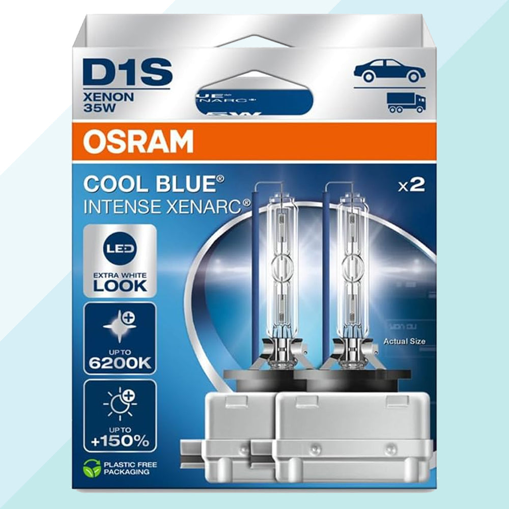 Osram Xenarc Cool Blue 66140CBN-2HB D1S Coppia Lampadine +150% 6200 K Fari allo Xeno (9866212376913)