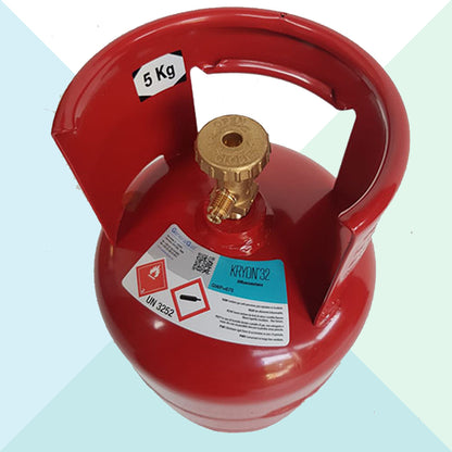 Kryon Bombola Gas Kryon R32 5 KG / 7 LT Refrigerante Climatizzatori Residenziali R32-7LT (8995431481681)