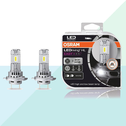 Osram 64210DWESY-HCB Coppia Lampade Led H7/H18 HL Easy Fit Luce Bianca Fredda 6000K Plug & Play (8783725592913)