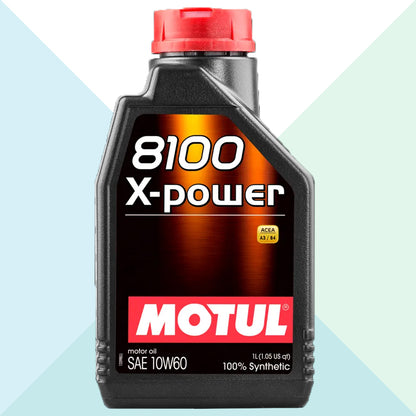 Motul Olio Motore 8100 X-Power 10W60 Acea A3 B4 API SN 100% Sintetico 1 Litro 106142 (7638427566300)