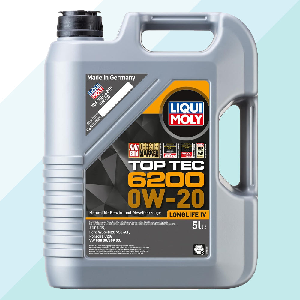 Liqui Moly 20789 Top Tec 6200 0W20 C5 VW 508.00/509.00 Olio Motore Auto 5 Litri (8767763939665)