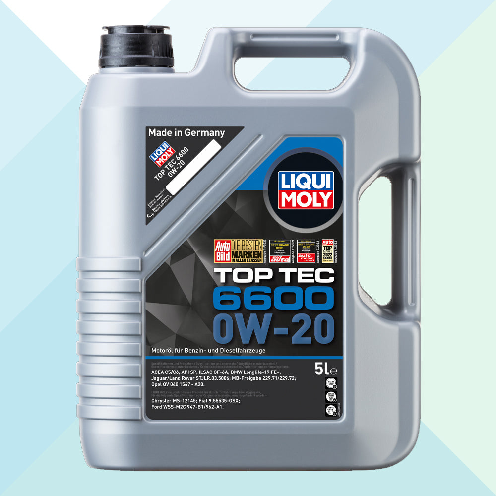 Liqui Moly 21411 Top Tec 6600 0W20 C5/C6 Olio Motore Auto Sintetico 5 Litri (8766742626641)