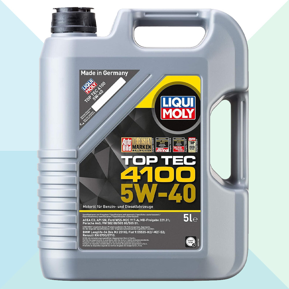 Liqui Moly 9511 Top Tec 4100 5W40 C3 Bmw Fiat Olio Motore Auto Sintetico 5 Litri (9081141002577)