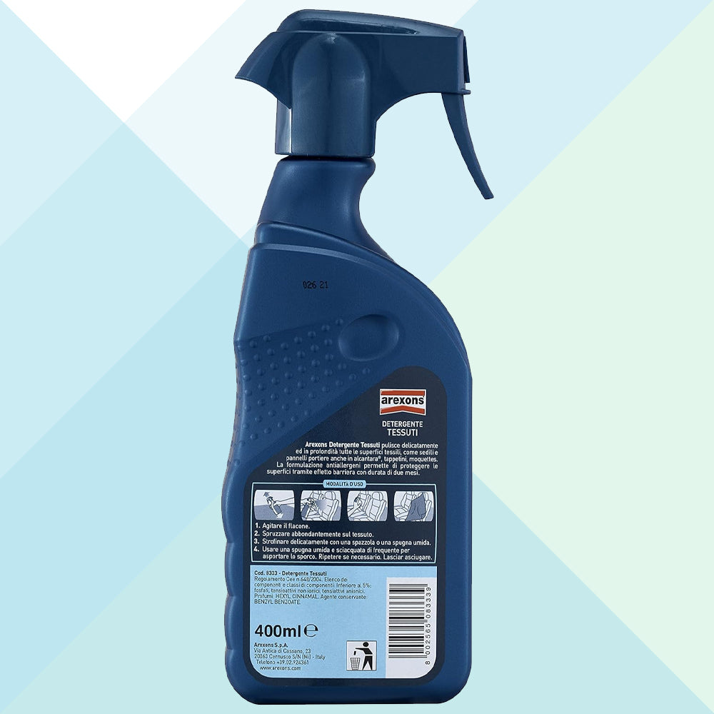 Arexons Detergente Tessuti 400 Ml Antiallergeni Interni Auto 8333 (6098737856670)