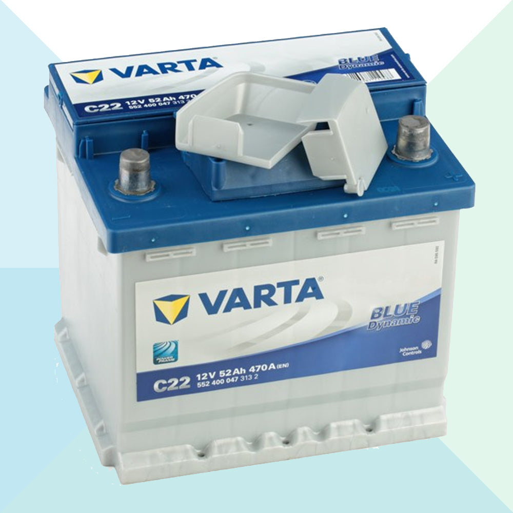 Varta Batteria Auto 52AH C22 Blue Dynamic 470A Spunto Polo Positivo a Destra 552400047 (6021326373022)