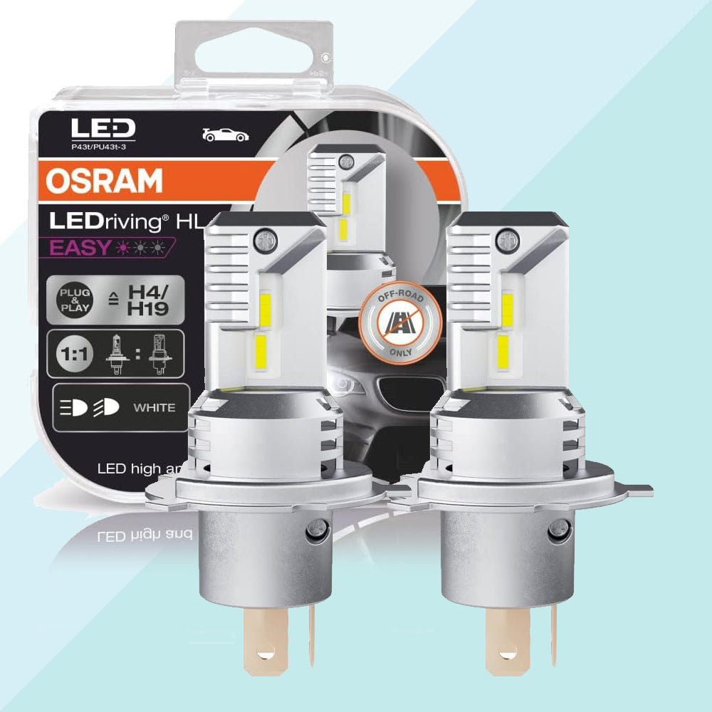 Osram 64193DWESY-HCB Coppia Lampade Led H4/H19 HL Easy Fit Luce Bianca Fredda 6500K Plug & Play (8783771107665)