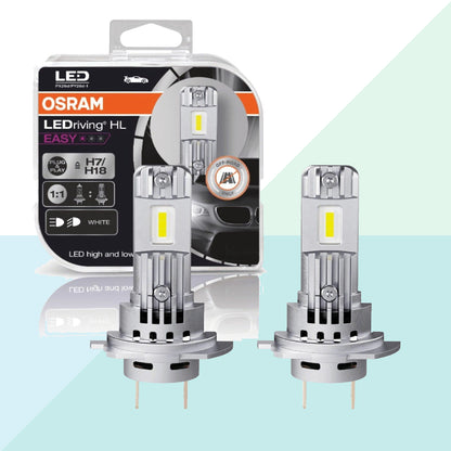 Osram 64210DWESY-HCB Coppia Lampade Led H7/H18 HL Easy Fit Luce Bianca Fredda 6000K Plug & Play (8783725592913)