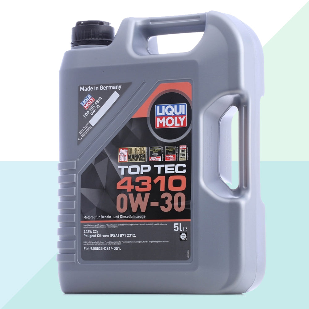 Liqui Moly Kit Top Tec 4310 0W30 C2 Olio Motore Sintetico 5 LT + Ceratec 2362 +3721 (8766611718481)