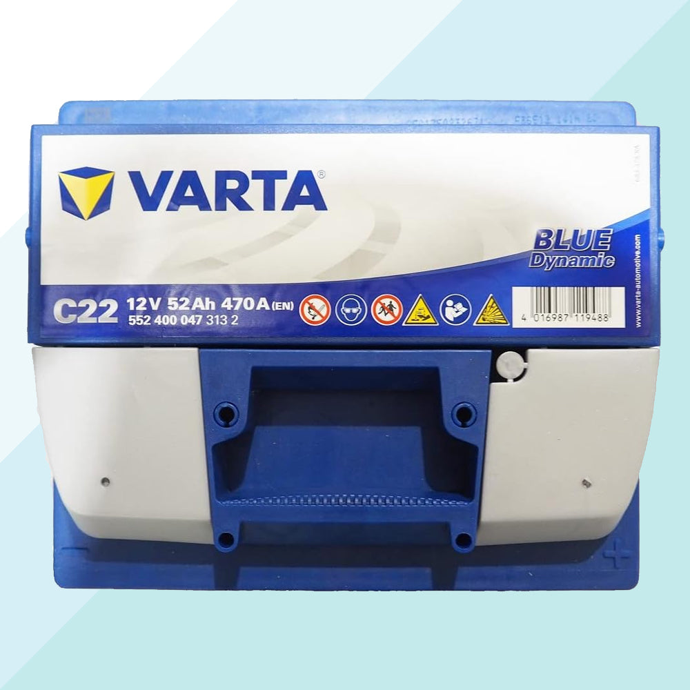 Varta Batteria Auto 52AH C22 Blue Dynamic 470A Spunto Polo Positivo a Destra 552400047 (6021326373022)