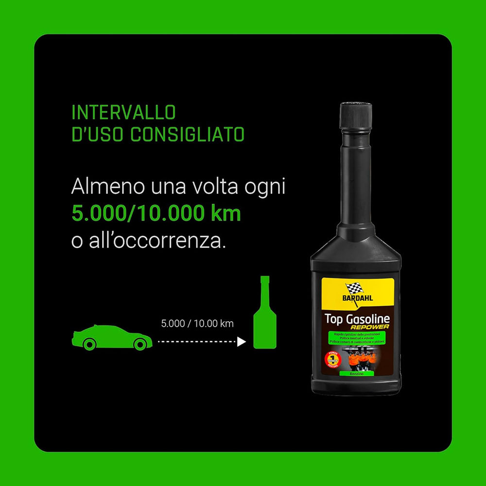 Bardahl Top Gasoline Repower Additivo Benzina Detergente Alimentazione GDI PFI 115018 (7932226470108)