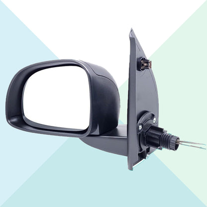 Specchietto Retrovisore Destro Meccanico Nero per Fiat Panda 2009-2012 99210 (5978276069534)