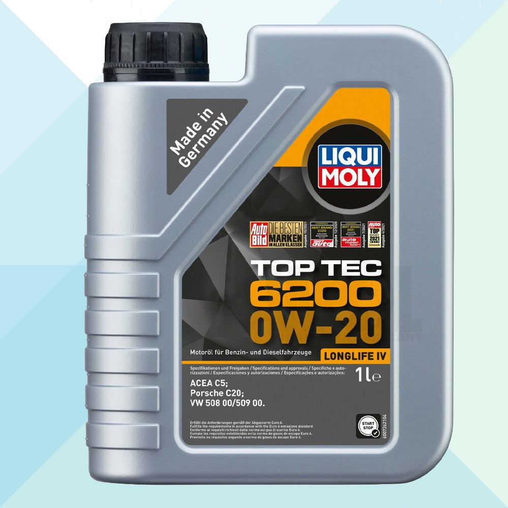 Liqui Moly 20787 Olio Motore Auto Top Tec 6200 0W20 C5 VW 508.00/509.00 1 Litro (7879371555036)