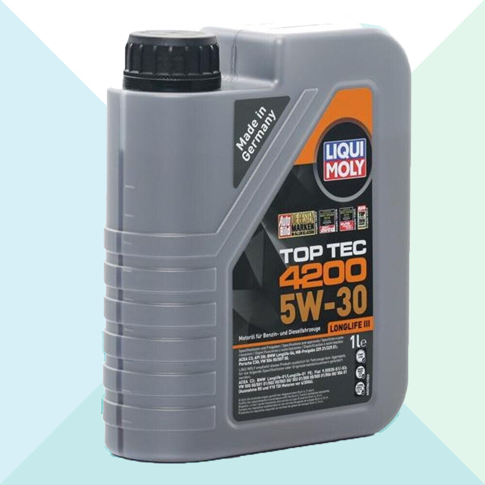 Liqui Moly 8972 Top Tec 4200 5W30 C3 Longlife Olio Motore Auto Sintetico 1 Litro (7940940005596)