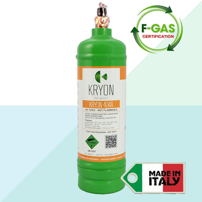 Kryon Bombola Gas Kryon R404A 750gr / 1LT Refrigerante Climatizzatori Industriali GDO (7766911975644)