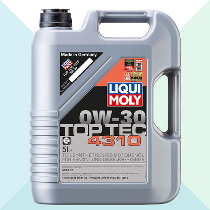 Liqui Moly 2362 Top Tec 4310 0W30 C2 PSA B71 Olio Motore Auto Sintetico 5 Litri (7940888953052)