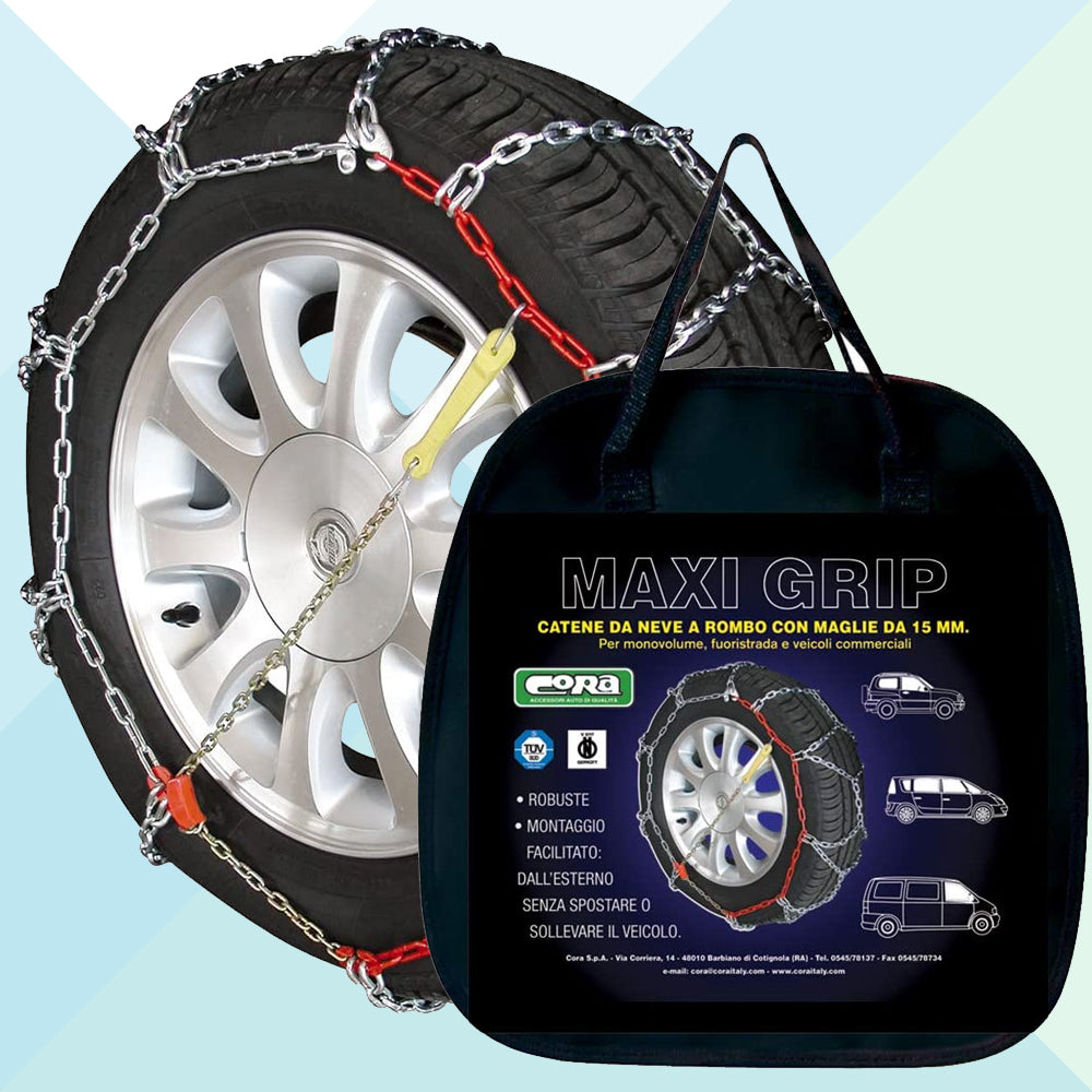 Cora Catene da Neve per Auto Maxi Grip 15 mm Gruppo 117 000142117 (6999352344734)