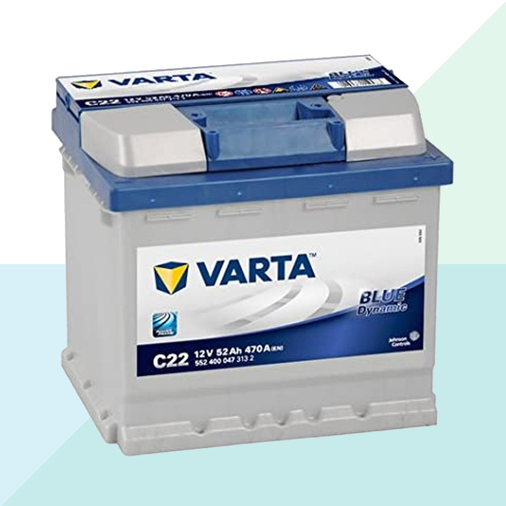 Varta Batteria Auto 52AH C22 Blue Dynamic 470A Spunto Polo Positivo a Destra 552400047 (6021326373022)