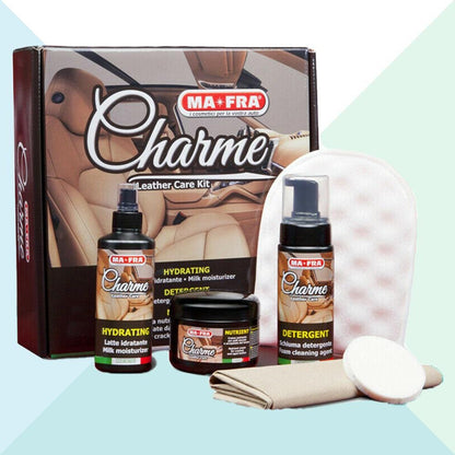 MA-FRA Kit Charme Leather Care Kit Completo Trattamento Sedili In Pelle Auto KT017 (6043452342430)