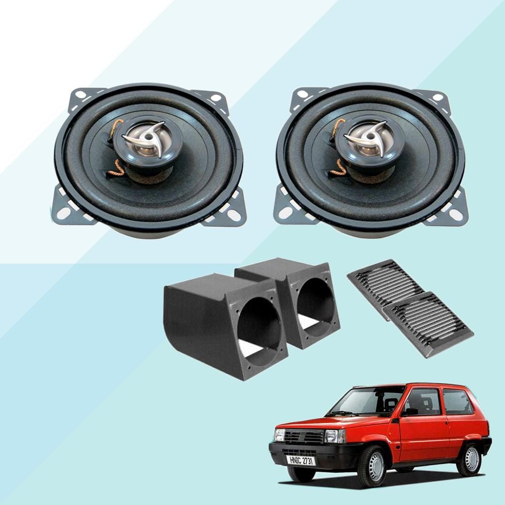 Kit casse per panda 4x4 supporti cassa stereo audio autoradio set box per  auto
