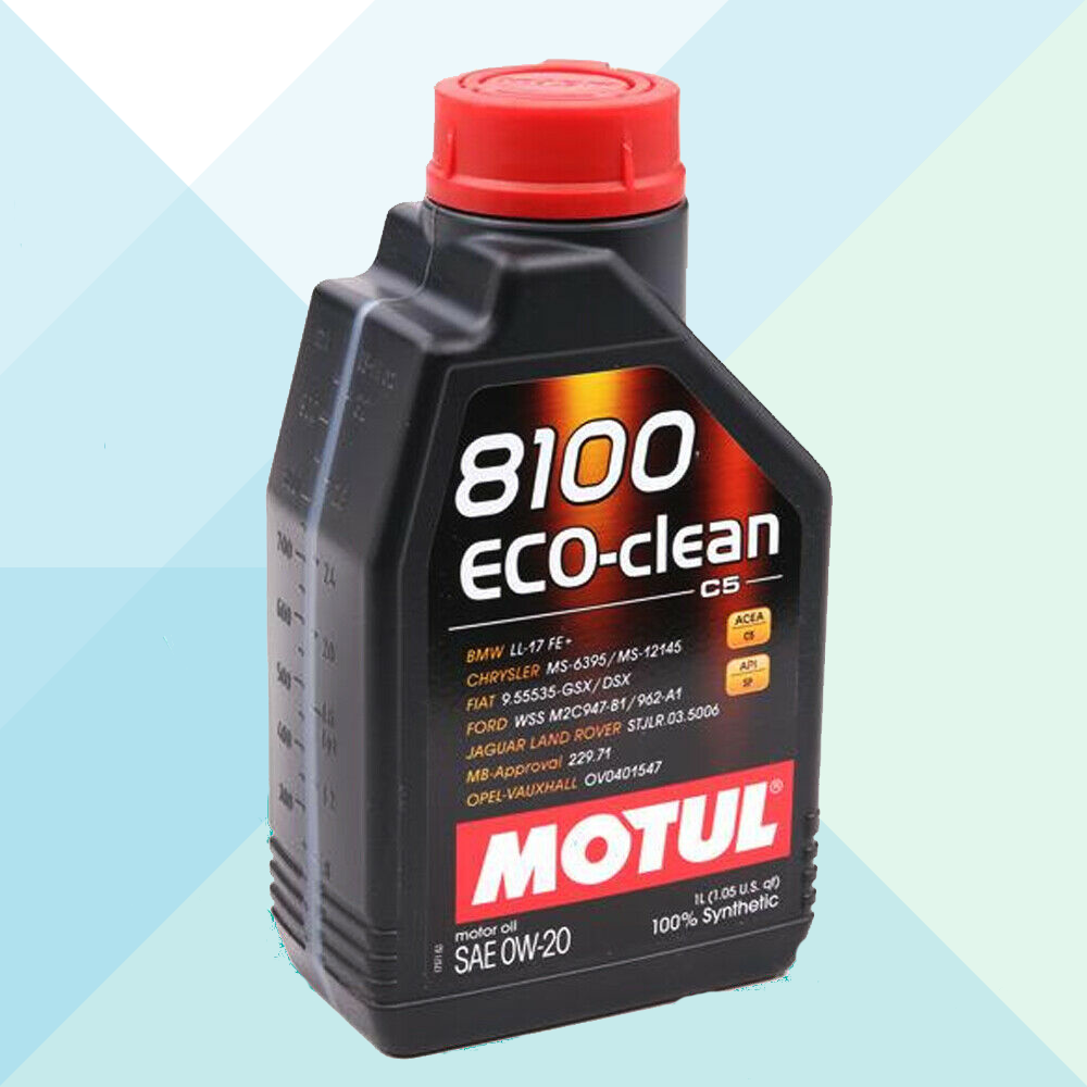 Motul Olio Motore Eco-Clean 0W20 Acea C5 Fiat 955535-GSX DSX 100% Sintetico 1 Lt 108813 (7621854527708)