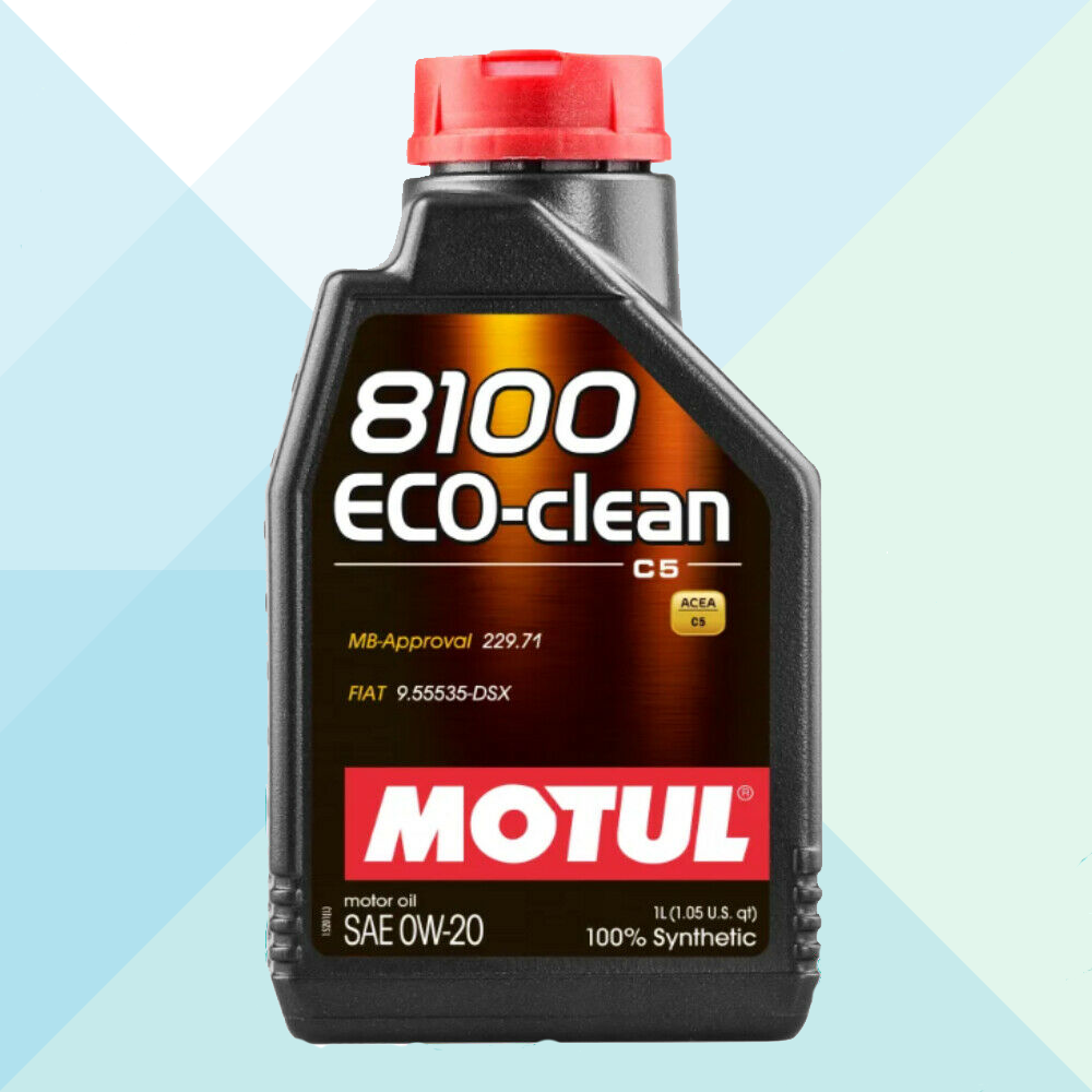 Motul Olio Motore Eco-Clean 0W20 Acea C5 Fiat 955535-GSX DSX 100% Sintetico 1 Lt 108813 (7621854527708)