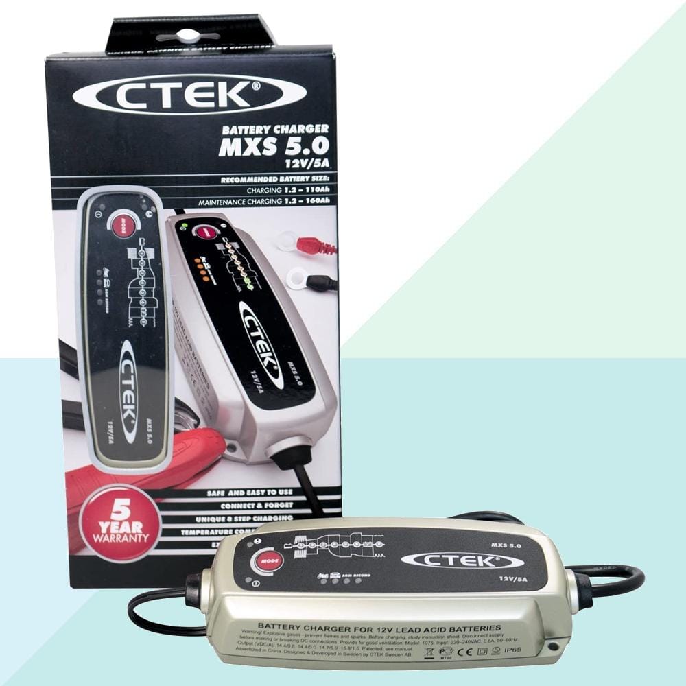Ctek MXS 5.0 Caricabatterie Mantenitore Carica Auto Moto 12V/5A